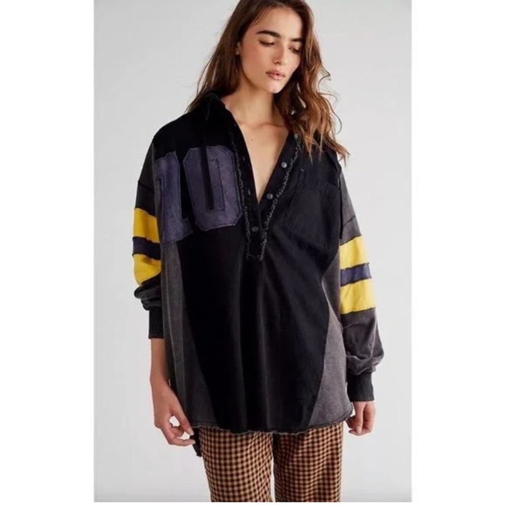 Free People Tops - We The Free Varsity Graphic Hoodie